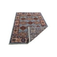 thumbnail image 4 of Rugsotic Carpets Eco-Friendly Handmade Knotted Aqua Cream Oriental Area Rugs, 5'x8', Rectangle, Silk And Wool, Quick Dry, 4 of 5