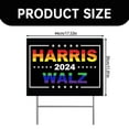 Lynbm Card Slot Kamala Yard Sign 2024 Kamala for President Yard Signs