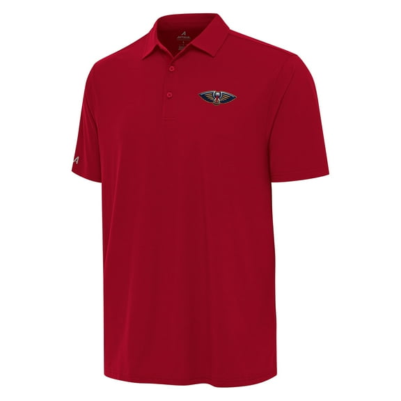 Men's Antigua Red New Orleans Pelicans Era Polo