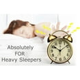 thumbnail image 3 of Dual Alarm Clock，4-Inch Twin Bell Alarm Clock, Table Desk Alarm Clock Battery Operated with Backlight Loud for Heavy Sleepers Bedroom, 3 of 9