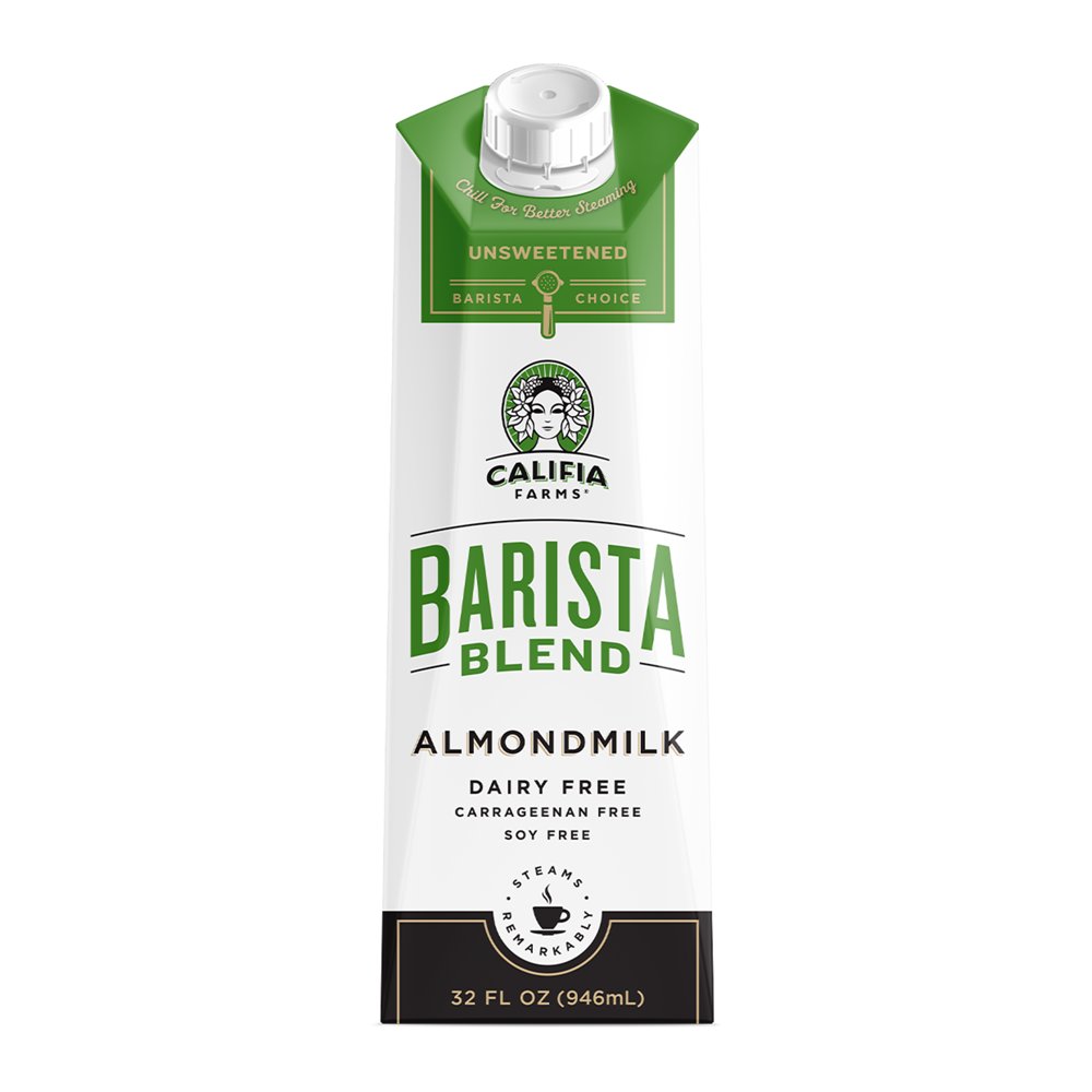 Califia Farms Unsweetened Almondmilk Barista Blend, 32 Oz Dairy Free