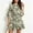 Z01#Green, variant on Fesfesfes Womens Dress Floral Print V Neck Spring Dress Loose Casual Short Sleeve Beach Cover Up Tassel Tunic Dress