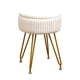 thumbnail image 2 of Taburetes de tocador otomanos con almacenamiento, asiento acolchado, taburete de tocador redondo con patas de metal para el hogar, la sala de estar y, 2 of 8