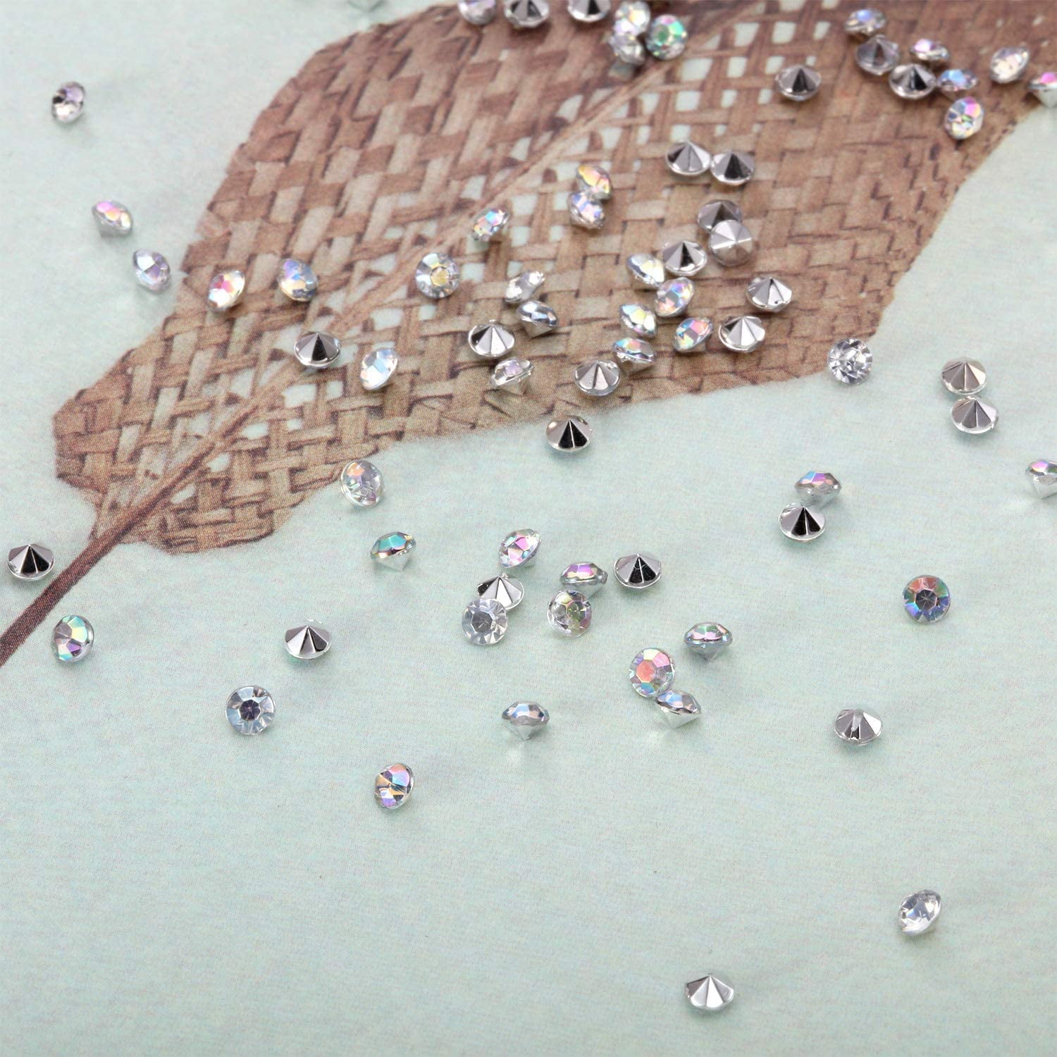 Clear Glass Rhinestone Diamond Confetti Wedding Table Scatter 3mm,4mm,5mm 