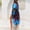 Dark Blue#2, variant on Plus Size Kaftan Maxi Dress V Neck Batwing Sleeve Lightweight Beach Swimwear Cover Up