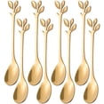 thumbnail image 1 of YQHWQ Dessert Teaspoon Set of 8 Gold 7-inch Gold Demitasse Espresso Spoon Inch Demitasse Spoon Inch Gold Demitasse Espresso Spoon Handle Mini Coffee Spoon, 1 of 5