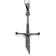 thumbnail image 1 of Fashion Broken Sword-necklace Viking-warrior Pendant Fashion Necklaces Punk---Model code 28465, 1 of 5