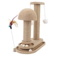 thumbnail image 1 of Cat Scratching Post, Cat Tower Scratching Post Protect Furniture with Ball Toy for Indoor, 1 of 7