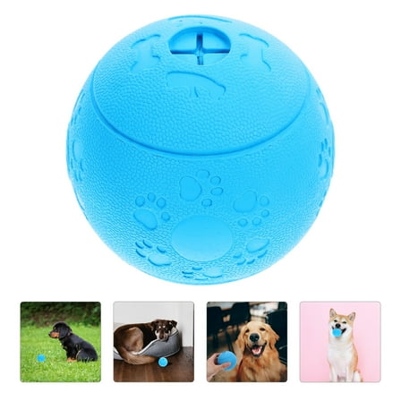 LULULION Treat Toy Dog Treat Ball Rubber 1Pcs for Dogs