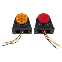 LABSERRON Utility Trailer Lights High Brightness Red 2Pcs 8.5X3.3In