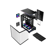 Gamdias ATLAS P6 CG Black ABS / SPCC / Tempered Glass ATX Mid Tower Computer Case