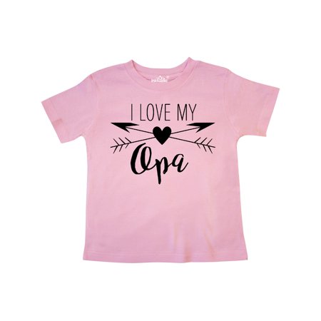 

Inktastic I Love my Opa heart and arrows Gift Toddler Boy or Toddler Girl T-Shirt
