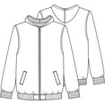 thumbnail image 4 of Classroom School Uniform Youth Unisex Zip Front Bomber Jacket 53402, 4 of 4