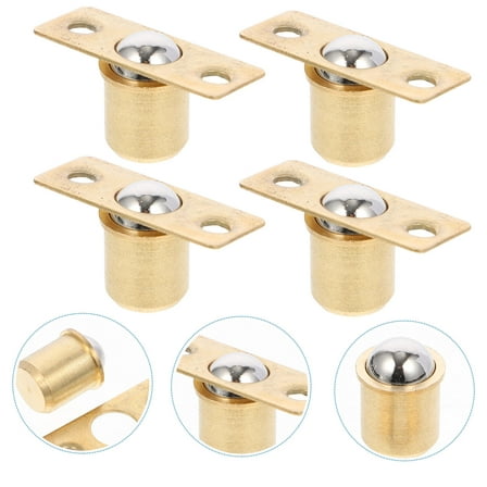 WHAMVOX  10 Pcs Adjustable Door Ball Catches Latches Hardware Cabinet Golden