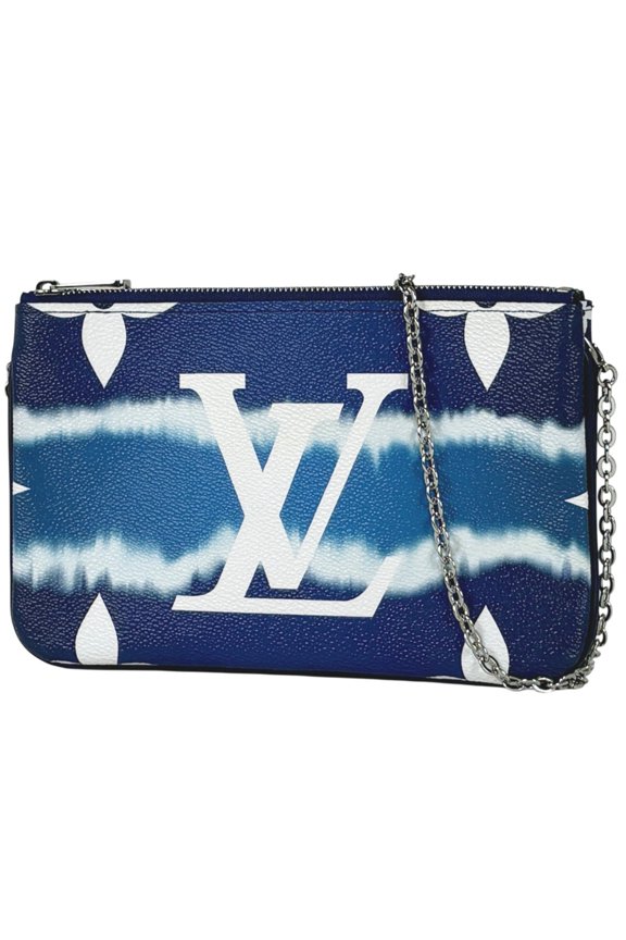 Pre-Owned Louis Vuitton Pochette Double Zip LV Escale 2-Way Clutch Bag Shoulder Monogram Giant...