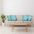 thumbnail image 3 of Ambesonne Vintage Throw Pillow Cover 4 Pack, Nautical Ocean Scenery, 20", Turquoise Navy Blue, 3 of 5