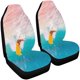 thumbnail image 2 of Juego de 2 fundas para asientos de coche ABPHQTO Surfer A Yellow Surfboard The Ocean A Sunny Day Universal, 2 of 3
