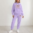 thumbnail image 2 of Valentine's Day Funny Bow Graphic Sweatsuit - Women's 2 Piece Hoodie Jogger Athletic Outfit, 2 of 4