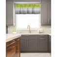 thumbnail image 5 of Curtain Valance for Windows Green Grey Gradient Abstract Art Kitchen Valances Rod Pocket Short Curtains,Ombre Minimalism Window Treatment Panel for Living Room Bathroom Bedroom 42x18in, 5 of 8