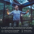 thumbnail image 5 of Brightech Ambience Pro LED Outdoor String Lights 48 ft, Waterproof Shaterproof 2W Dimmable Edison Bulbs for Patio, Poch, Backyard, 2500K Warm White, 5 of 12