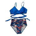 thumbnail image 4 of Womens Two Piece Swimsuits Push Up High Waisted Bathing Suit Tummy Control Spaghetti Strap Bikini Sets, 4 of 4