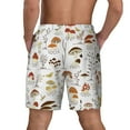 thumbnail image 4 of Haiem Mushrooms And Butterflies Men'S Quick-Dry Swim Trunks: Comfortable Beach Shorts With Mesh Lining And Pockets - Ideal For Swimming And Sunbathing Large, 4 of 9