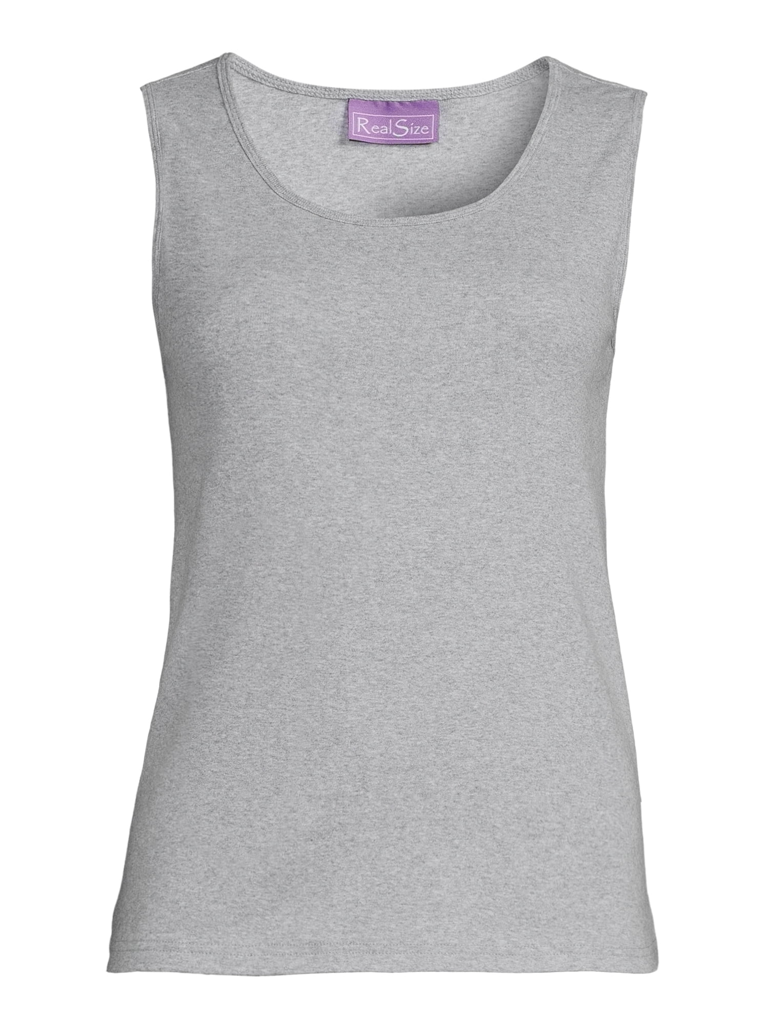 RealSize Women's Rib Muscle Tank Top, Sizes XS-3XL