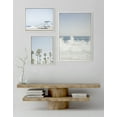 thumbnail image 6 of Sylvie Waves Crashing, Palm Tree Paradise and Pale Blue Lifeguard Tower 23 in x 33 in Framed Photography Canvas Art Prints, by Kate and Laurel Set of 3, 6 of 6