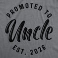 thumbnail image 2 of Mens Funny T Shirts Promoted To Uncle 2026 Sarcastic Family Tee For Men Graphic Tees, 2 of 9