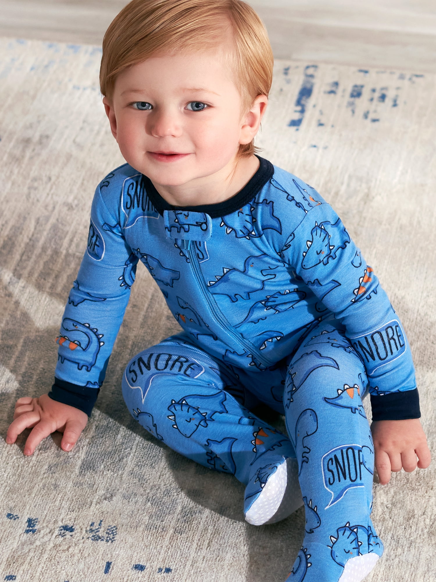 Gerber Baby Boys' Toddler Snug Fit 4-Piece Pajama Set