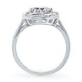 thumbnail image 4 of BERRICLE Sterling Silver Woven Cubic Zirconia CZ Wreath Fashion Ring for Women, Rhodium Plated Size 7.5, 4 of 9
