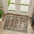thumbnail image 3 of BERTHMEER 2'x3' Area Rugs Washable Small Rugs for indoor Entryway Bedroom Vintage Oriental Distressed Rugs, Rust, 3 of 7