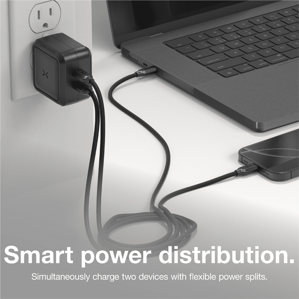 NOCO Company XGrid X65 65W USB-C 2-Port Charger with GaN Fast Charging - Black