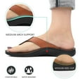 thumbnail image 3 of Aerosoft - Paradigm Trendy Thong Summer Comfy Floral Footbed Flip Flops for Women, 3 of 7