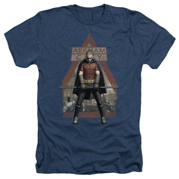 Arkham City - Arkham Robin - Heather Short Sleeve Shirt - Medium