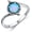 5, variant on Sterling Silver 7 * 7MM Opal Ring for Women Men,Snake Ring for Women Men Real Genuine Round-Cut Halo Opal Engagement Ring Opal Ring For Her Him-1