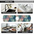 thumbnail image 6 of Coolnut Vintage Mandala Sink Splash Guard for Faucet 2 Packs Faucet Absorbent Mats, Ethnic Style Faucet Handle Drip Catcher Quickly Drying Mat for Kitchen Counter Bathroom RV, 14.9"x5.5", 6 of 7