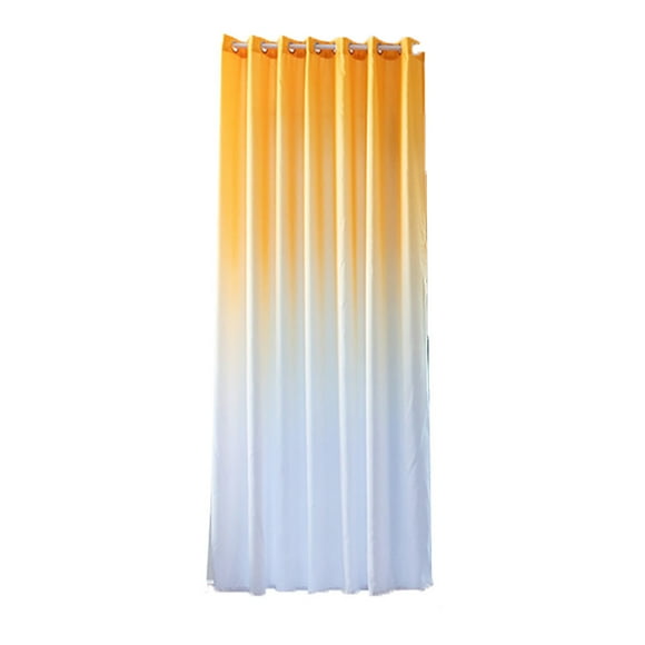 Follure Leaves Sheer Curtain Tulle Window Treatment Voile Drape Valance 1 Panel Fabric Yellow