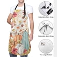 thumbnail image 3 of Fall Pumpkins Adjustable Apron with 2 Pockets for Women Men Thanksgiving Chef Bib for Cooking Garden Painting, 3 of 7