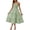 Green, variant on Womens Floral Spaghetti Strap Midi Dress | Smocked Square Neck Boho Sundress for Wedding Guest & Summer Dresses for Women 2026