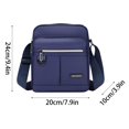 thumbnail image 3 of Puntoco Paquetes de bolsos cruzados - Riñonera para hombres - Paquete cruzado Bolsos cruzados - Riñonera negra con correa ajustable, Riñonera de moda para el cuerpo, Almacenamiento en el hogar, 3 of 7