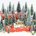 thumbnail image 3 of 30pcs Mini Christmas Trees for Christmas Decorations,Artificial Christmas Tree Small with Snowflakes Bottle Brush Trees for Christmas Decor Party Home Table Top Winter Crafts Decorations, 3 of 7