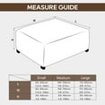 thumbnail image 4 of Yumcute Square Ottoman Cover Stool Cover Pouf Slipcover - Soft Polyester Fabric Slipcover - 1-Piece Form Fit Stretch Furniture Protector, 4 of 9
