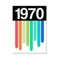 thumbnail image 3 of Póster de arte tipográfico de inspiración retro con arcoíris y tipografía sónica retro de 1970, 3 of 5