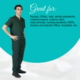 thumbnail image 2 of ACTIVE UNIFORMS Men Scrub Set Medical Scrub Top and Pants (Dark Navy Blue, XX-Large), 2 of 6