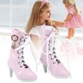 thumbnail image 4 of Botas para muñecas para niños, muñeca con cordones de 60 cm, botas con cordones para muñecas, botas para muñecas, rendimiento lleno de energía, 4 of 9
