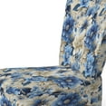 thumbnail image 4 of Designart "Harmonious Floral Symphony I" Blue Dream Upholstered Accent Chair - Cottage Arm Chair For Bedroom, 4 of 5