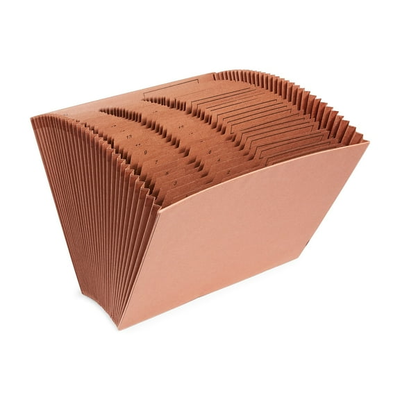 Staples Letha-Tone Expanding File 1-31 Index Letter Size Brown TR119107/119107