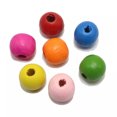 thumbnail image 2 of U8MO Craft DIY Mixed Bright Candy Colour Wood Round Beads Wooden Spacer Various Size-500pcs 6mm Round, 2 of 9
