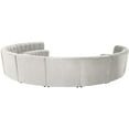 thumbnail image 4 of Meridian Furniture Limitless Cream Velvet Modular 11 Piece Sectional, 4 of 8